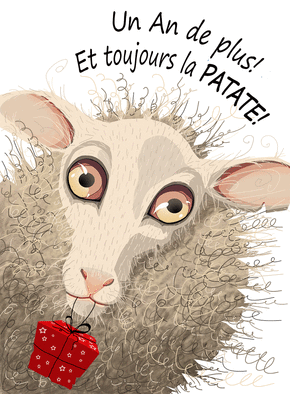 Carte anniversaire Joyeux anniversaire et toujours la patate
